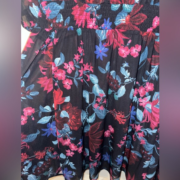 NWT- Plus Size Women’s Torrid Mesh Smock Waist Coverup Dress. Size 5X (28). - Picture 5 of 9